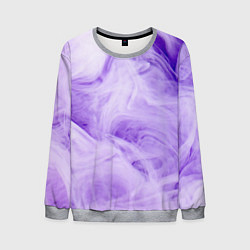 Свитшот мужской Абстрактный фиолетовый облачный дым, цвет: 3D-меланж