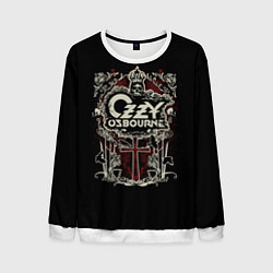 Свитшот мужской Ozzy Osbourne logo, цвет: 3D-белый
