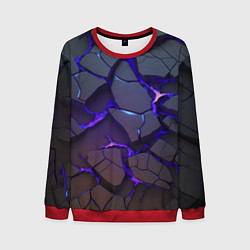 Свитшот мужской Светящаяся неоновая лава, цвет: 3D-красный