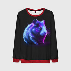 Свитшот мужской Хомяк неон, цвет: 3D-красный