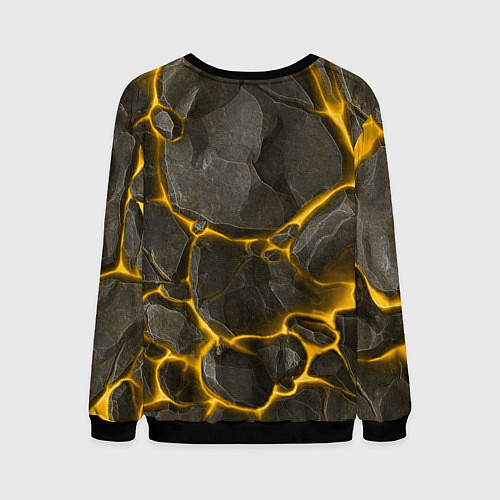 Мужской свитшот Ноэлль на фоне монолита камня / 3D-Черный – фото 2
