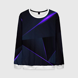 Свитшот мужской Geometry stripes neon stiil, цвет: 3D-белый