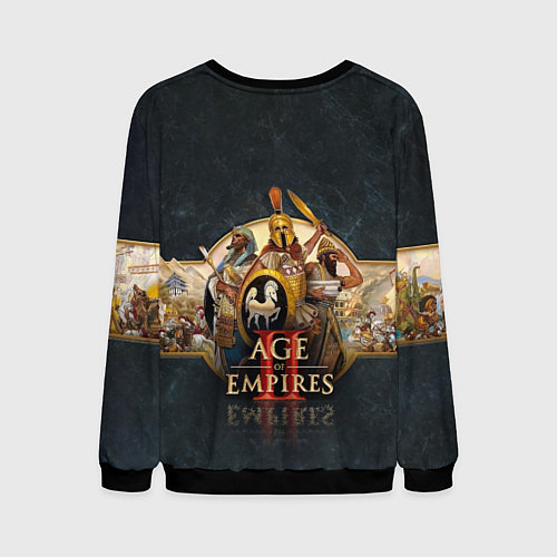 Мужской свитшот Age of Empires Эпоха империй / 3D-Черный – фото 2