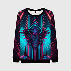 Мужской свитшот Кибернетический узор дракона