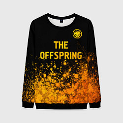 Свитшот мужской The Offspring - gold gradient: символ сверху, цвет: 3D-черный