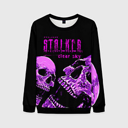 Свитшот мужской Stalker skull, цвет: 3D-черный