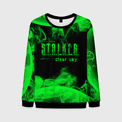 Свитшот мужской Stalker clear sky radiation art, цвет: 3D-черный