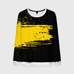 Свитшот мужской Желтое граффити, цвет: 3D-белый