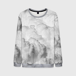 Свитшот мужской Пористые облака, цвет: 3D-меланж