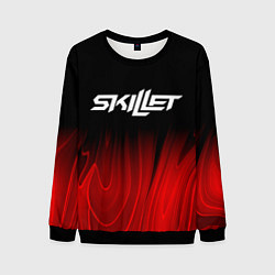 Свитшот мужской Skillet red plasma, цвет: 3D-черный