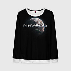 Свитшот мужской Rimworld planet, цвет: 3D-белый