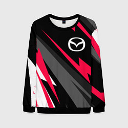 Свитшот мужской Mazda fast lines, цвет: 3D-черный