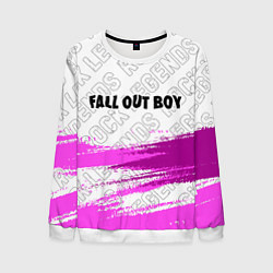 Свитшот мужской Fall Out Boy rock legends: символ сверху, цвет: 3D-белый