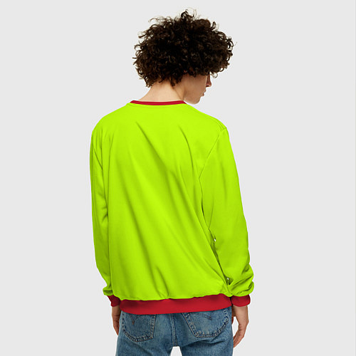 Мужской свитшот Магическая битва Сатору Годжо / 3D-Красный – фото 4