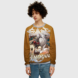 Свитшот мужской Цзин Юань Хонкай Стар Рейл, цвет: 3D-меланж — фото 2