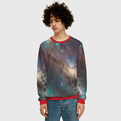 Свитшот мужской Бескрайняя Вселенная, цвет: 3D-красный — фото 2
