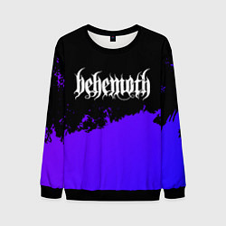 Свитшот мужской Behemoth purple grunge, цвет: 3D-черный