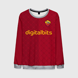 Свитшот мужской Пауло Дибала ФК Рома форма 2223 домашняя, цвет: 3D-меланж