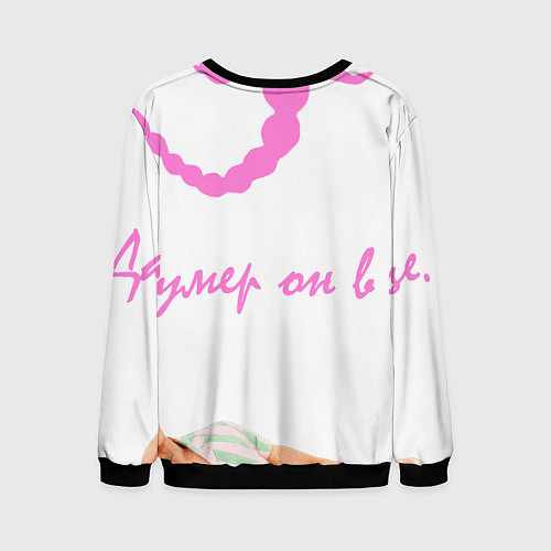 Мужской свитшот Kenergy / 3D-Черный – фото 2