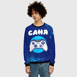 Свитшот мужской Саня геймер, цвет: 3D-черный — фото 2
