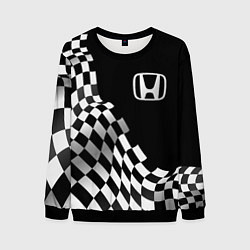 Свитшот мужской Honda racing flag, цвет: 3D-черный