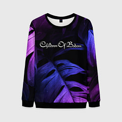 Свитшот мужской Children of Bodom neon monstera, цвет: 3D-черный