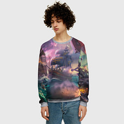 Свитшот мужской Магия Sea of Thieves, цвет: 3D-меланж — фото 2