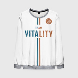 Свитшот мужской Форма Team Vitality white, цвет: 3D-меланж