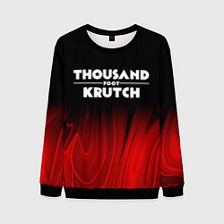 Свитшот мужской Thousand Foot Krutch red plasma, цвет: 3D-черный