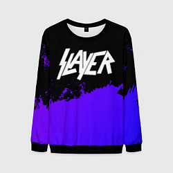 Мужской свитшот Slayer purple grunge