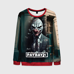 Свитшот мужской Payday 3 mask, цвет: 3D-красный