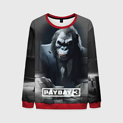 Свитшот мужской Payday 3 big gorilla, цвет: 3D-красный