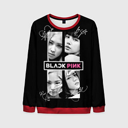 Свитшот мужской Blackpink - Autographs, цвет: 3D-красный