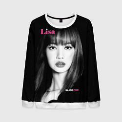 Свитшот мужской Blackpink Lisa Portrait, цвет: 3D-белый