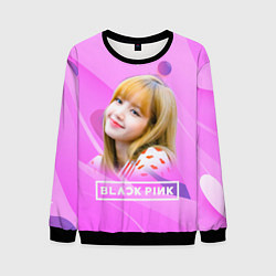 Свитшот мужской Blackpink Lisa pink, цвет: 3D-черный