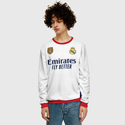 Свитшот мужской Лука Модрич Реал Мадрид форма 2324 домашняя, цвет: 3D-красный — фото 2