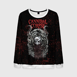 Свитшот мужской Cannibal Corpse art, цвет: 3D-белый