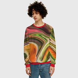 Свитшот мужской Waves colors, цвет: 3D-красный — фото 2