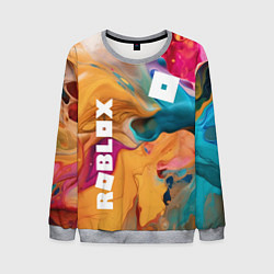 Свитшот мужской Roblox Logo Color, цвет: 3D-меланж