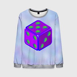 Свитшот мужской Игральный кубик, цвет: 3D-меланж