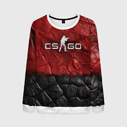 Мужской свитшот CS GO red black texture