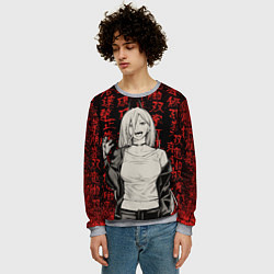 Свитшот мужской Power - Chainsaw Man, цвет: 3D-меланж — фото 2