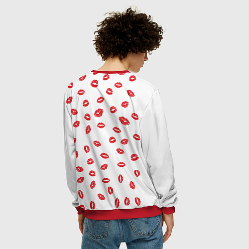 Мужской свитшот Kiss / 3D-Красный – фото 4