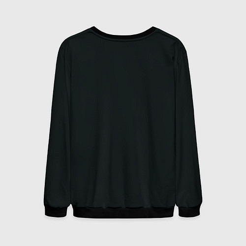 Мужской свитшот Ведьмак Геральт - персонаж / 3D-Черный – фото 2