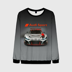 Свитшот мужской Audi sport - racing car - extreme, цвет: 3D-черный