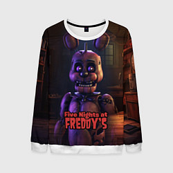 Свитшот мужской Five Nights at Freddys Bonnie, цвет: 3D-белый