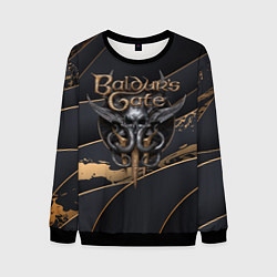 Мужской свитшот Baldurs Gate 3 logo dark logo