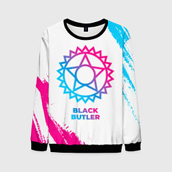 Свитшот мужской Black Butler neon gradient style, цвет: 3D-черный