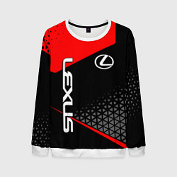 Свитшот мужской Lexus - red sportwear, цвет: 3D-белый