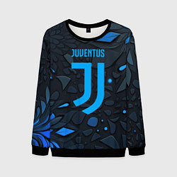 Свитшот мужской Juventus blue logo, цвет: 3D-черный